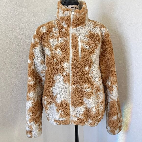 Betsey Johnson Performance Teddy Fleece Jacket‎ XS Brown - Picture 8 of 9